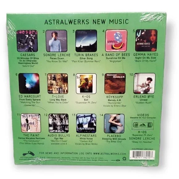 ASTRALWERKS - 2003 NEW MUSIC‎ CD [THE FAINT PLACEBO ED HARCOURT CAESARS] - Picture 2 of 2